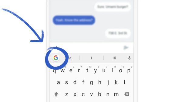The Gboard is available through the keyboard on Android phones.